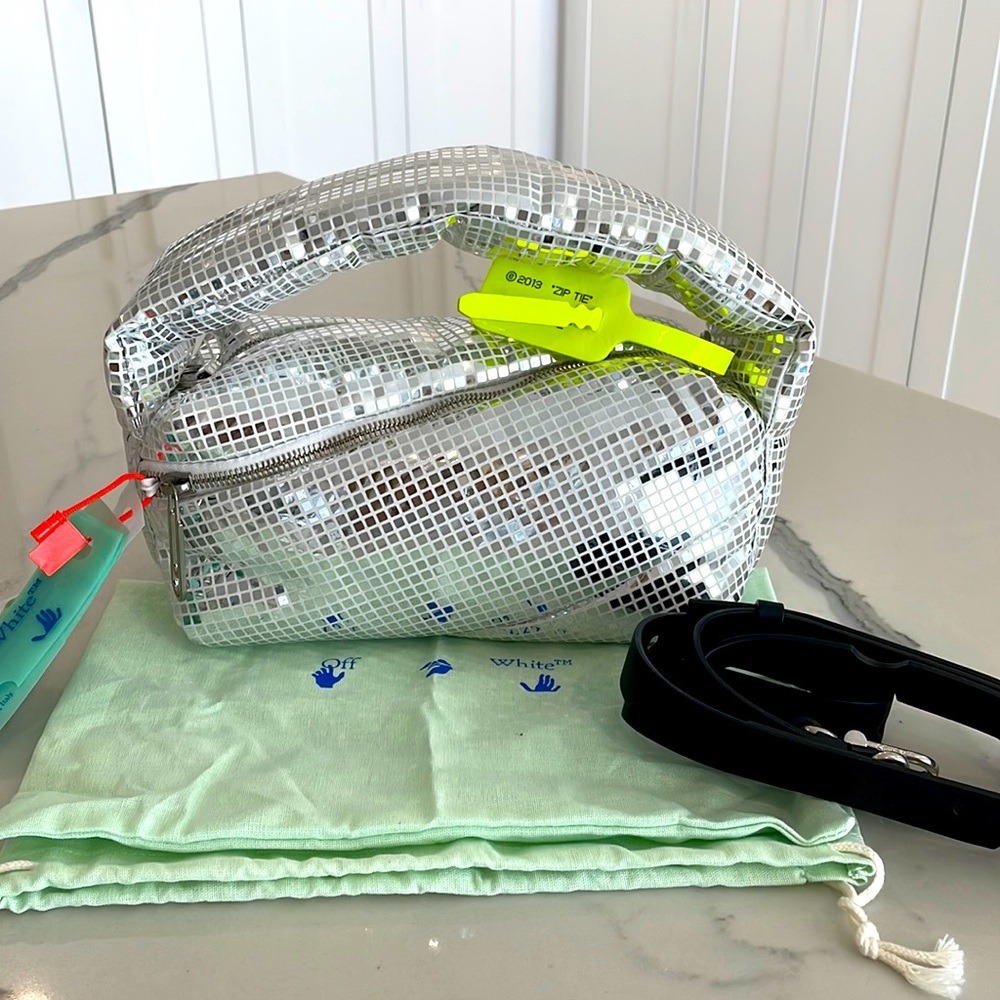Off-White Pump Silver Disco bag